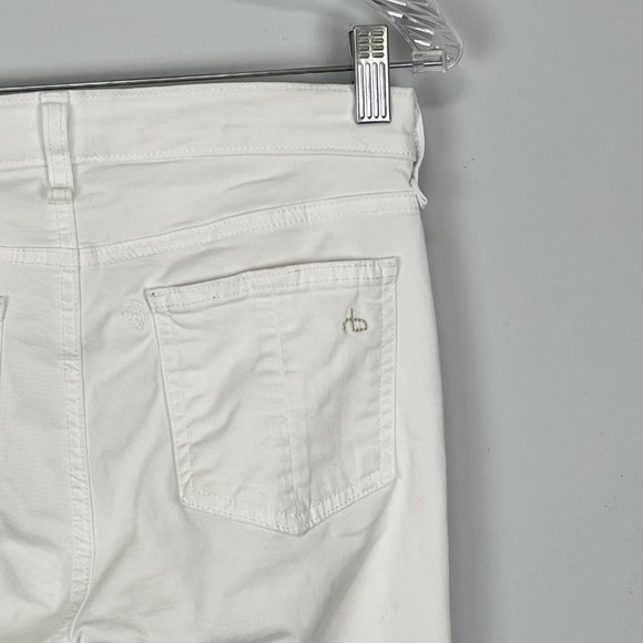 Rag & Bone McArthur Womens Ankle Zip Crop Jeans Skinny Bright White size 26 - Picture 9 of 14